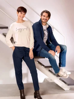 Herren Tom Tailor Herren Sweatjacke in Troyerform