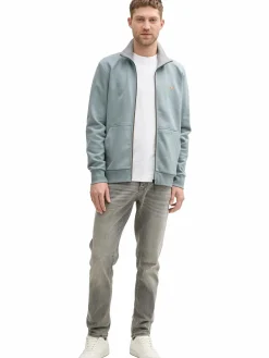 Herren Tom Tailor Herren Sweatjacke mit Stehkragen