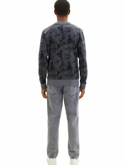 Herren Tom Tailor Herren Sweatshirt mit Jungle Print