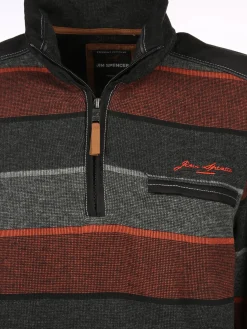 Herren Jim Spencer Herren Sweattroyer mit Streifen