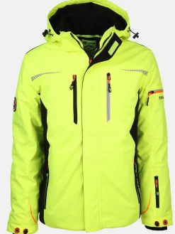 Herren Worker Herren Thermo Arbeitsjacke mit Neondetails