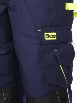 Herren Worker Herren Thermoarbeitshose mit Neondetails