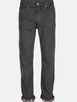 Herren Marcel Battiston Herren Thermojeans mit kariertem Futter