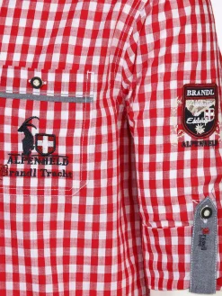 Herren Brandl Tracht Herren Trachtenhemd im Karo-Look