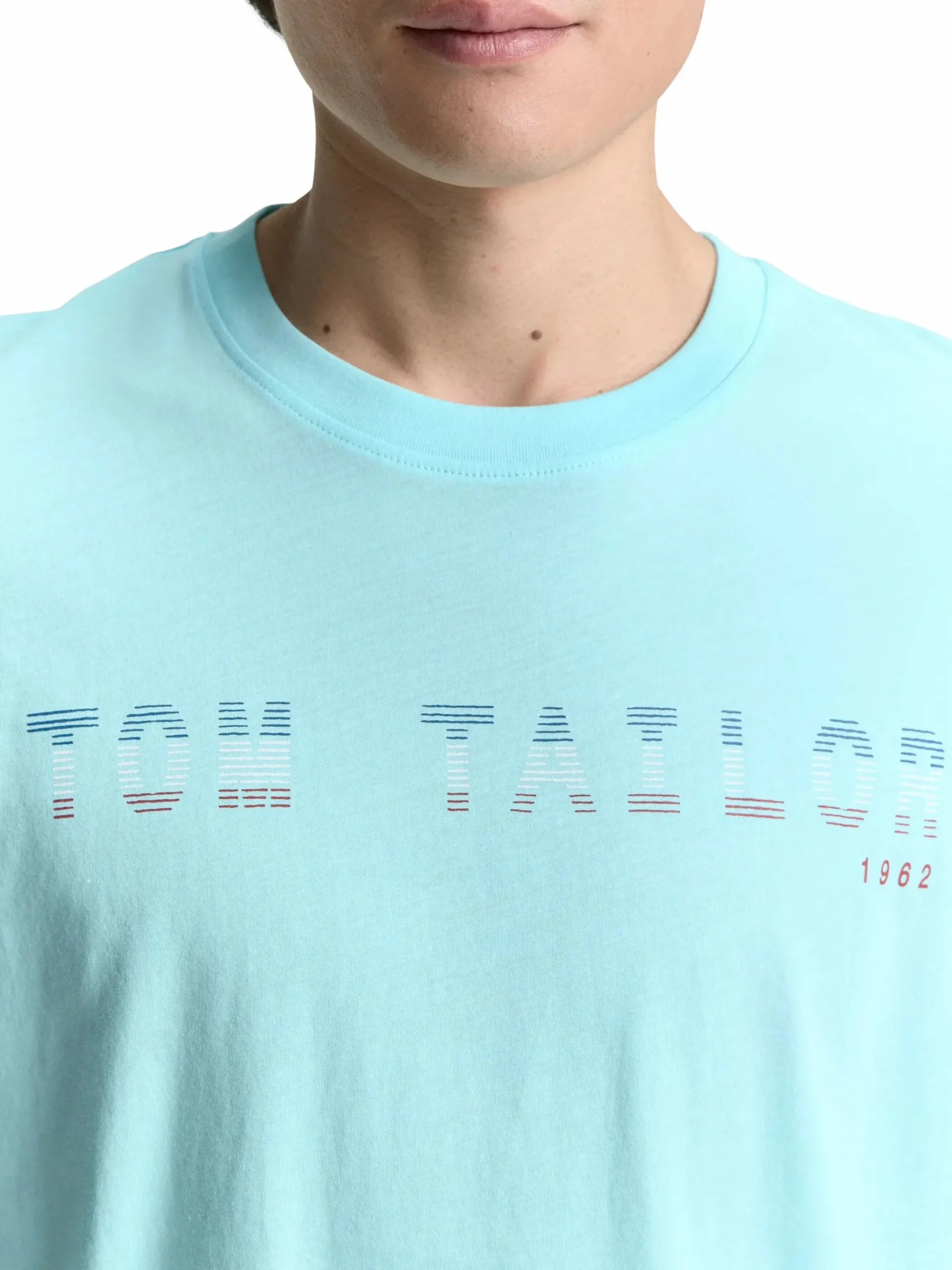 Herren Tom Tailor Herren T-Shirt mit Frontlogoprint