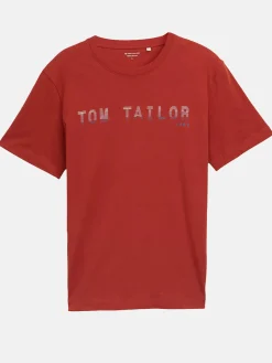 Herren Tom Tailor Herren T-Shirt mit Frontlogoprint