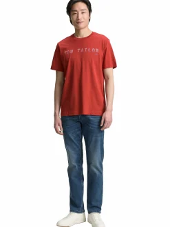 Herren Tom Tailor Herren T-Shirt mit Frontlogoprint