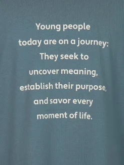 Herren IX-O Herren T-Shirt mit kleinem Schriftprint