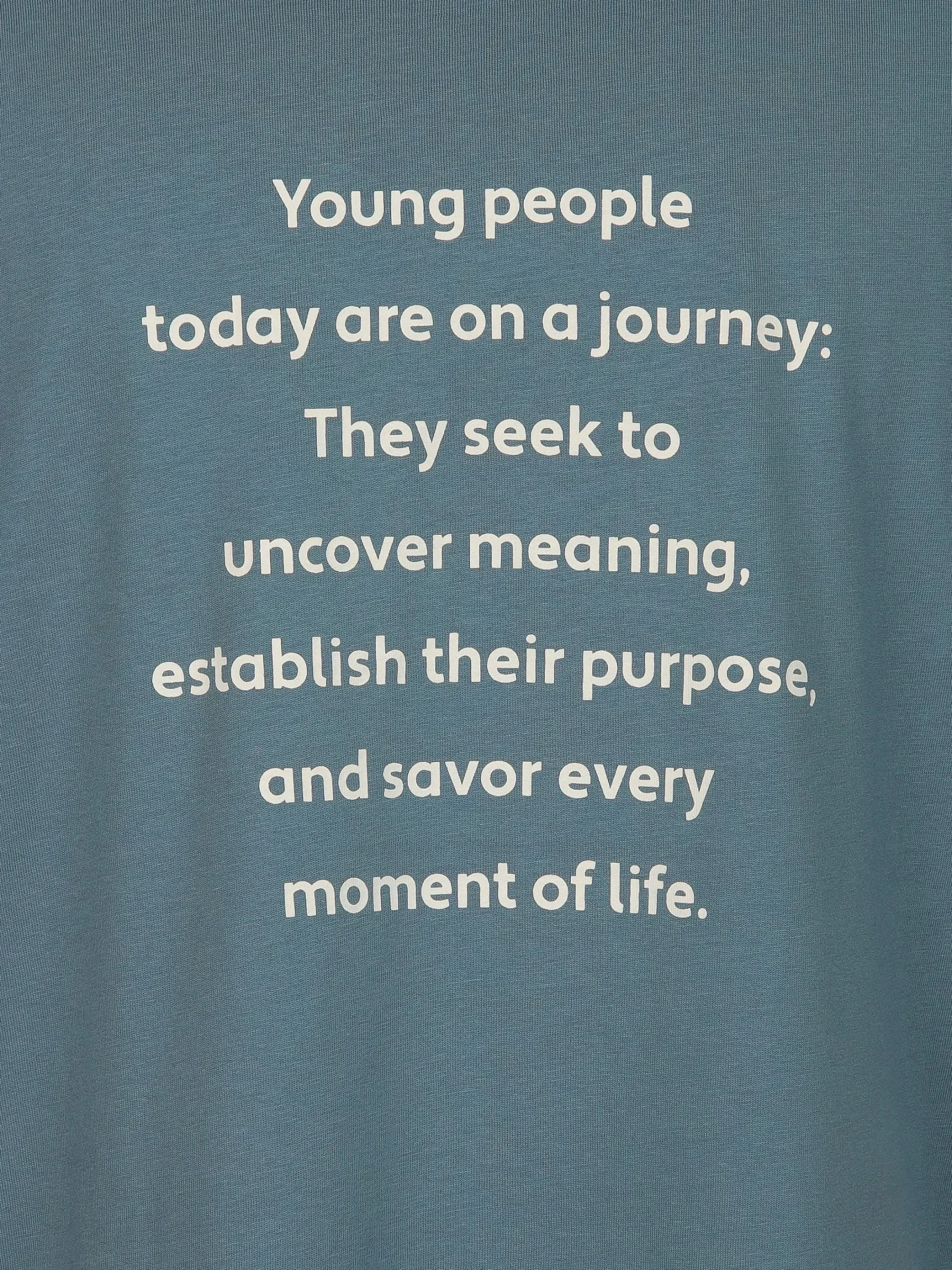 Herren IX-O Herren T-Shirt mit kleinem Schriftprint