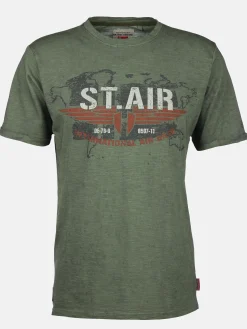 Herren Southern Territory Herren T-Shirt mit Print in Used Optik