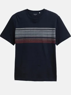 Herren Tom Tailor Herren T-Shirt mit Streifenprint