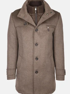 Herren Jim Spencer Herren Wollmantel im 2in1 Look