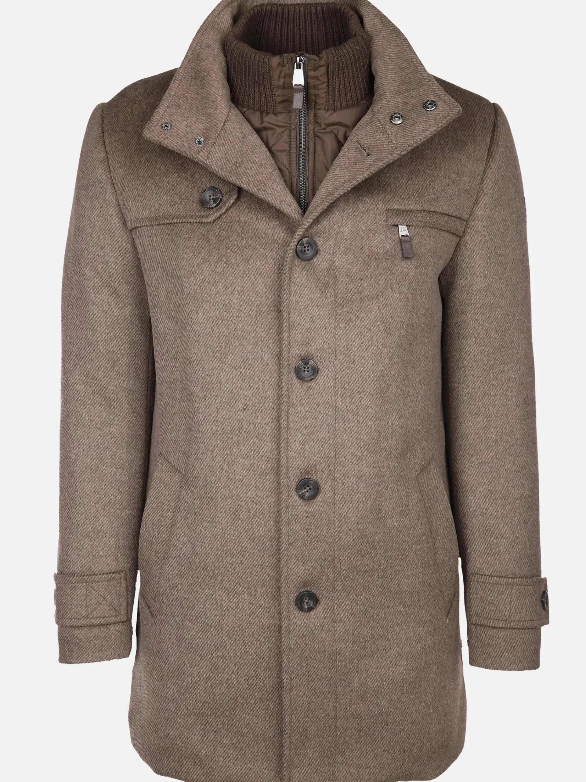 Herren Jim Spencer Herren Wollmantel im 2in1 Look