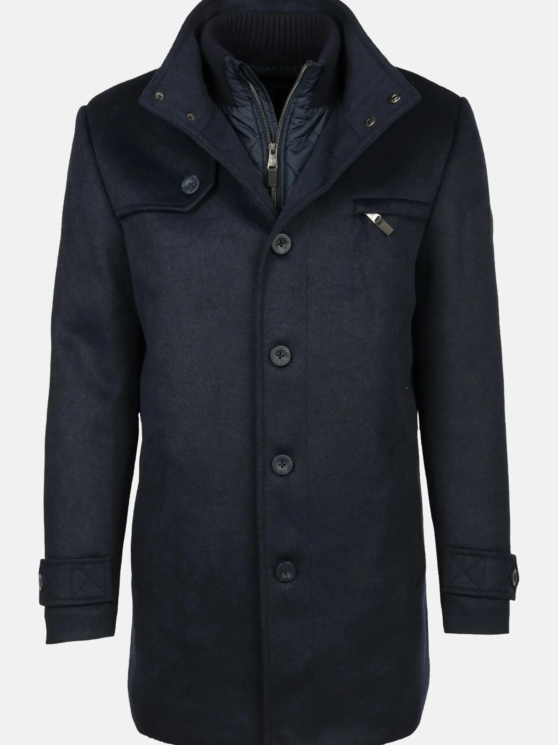 Herren Jim Spencer Herren Wollmantel im 2in1 Look