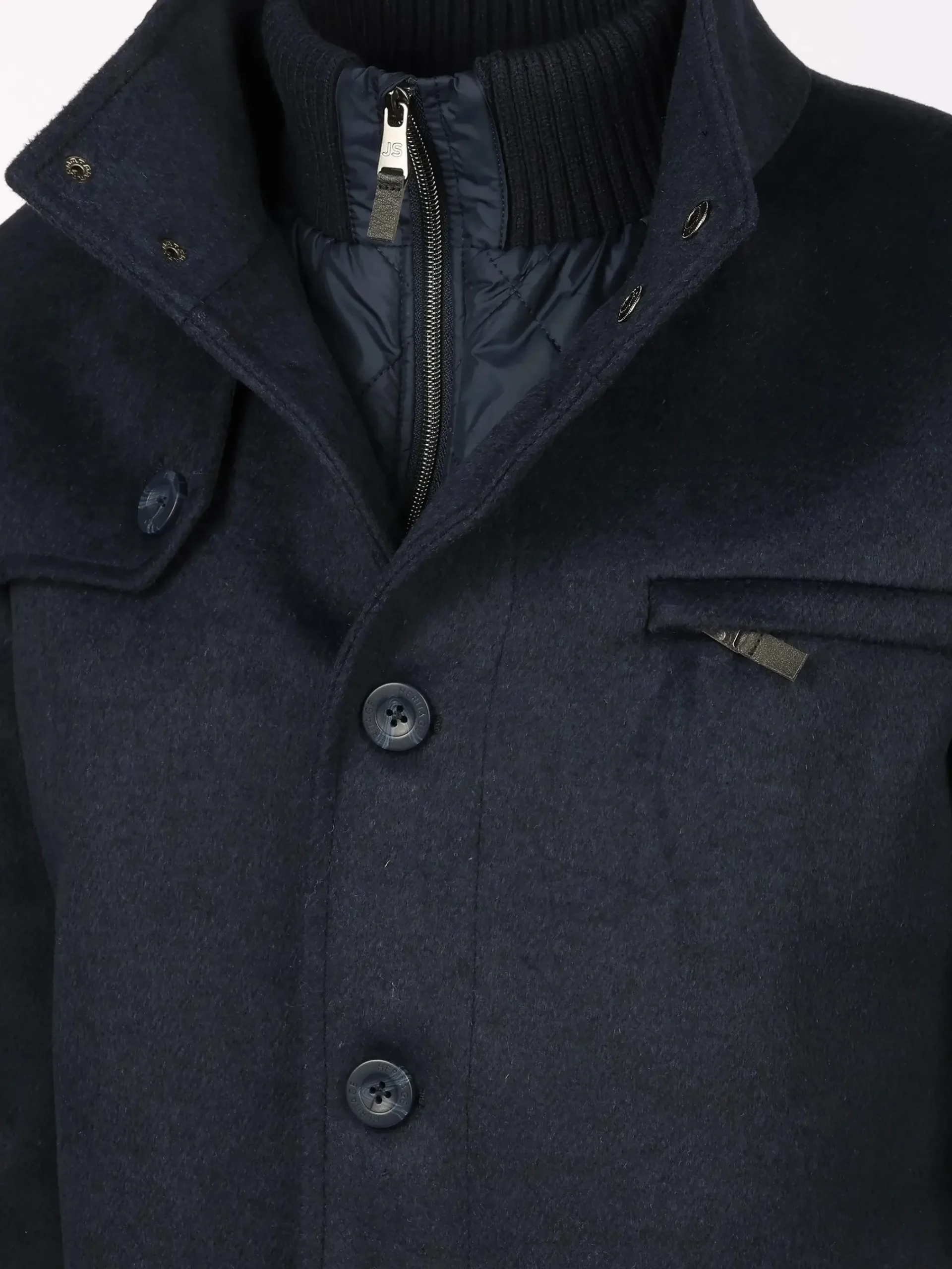 Herren Jim Spencer Herren Wollmantel im 2in1 Look