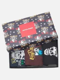 Herren Jack Jones Jack & Jones JACHERON SKULL SOCKS Socken mit Motiv