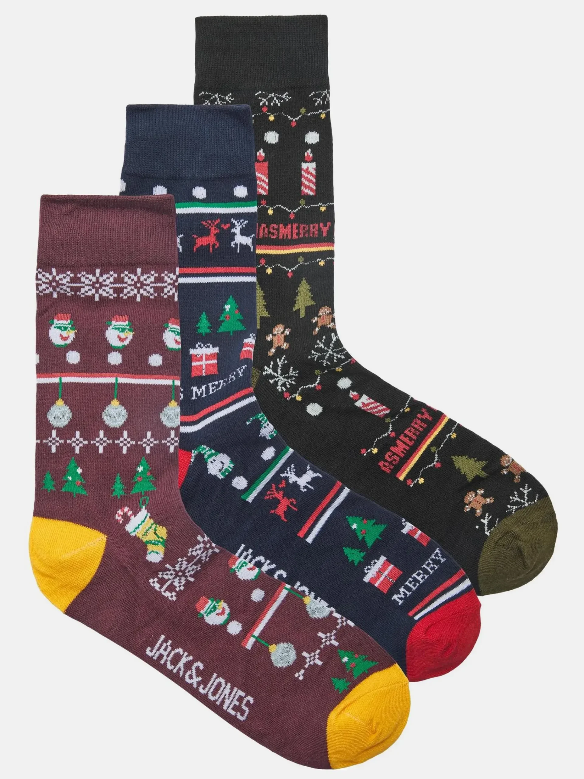 Herren Jack Jones Jack & Jones JACJINGLE SOCKS GIFTB Weihnachtssocken