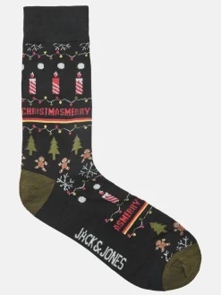 Herren Jack Jones Jack & Jones JACJINGLE SOCKS GIFTB Weihnachtssocken