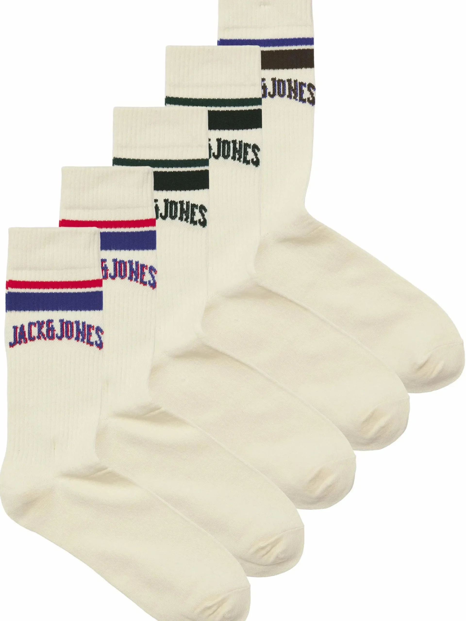 Herren Jack Jones Jack & Jones JACMATEO Tennisssocken im 5er Pack