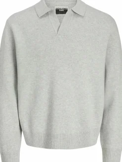 Herren Jack Jones Jack & Jones JCOCOVER KNIT SPLIT N Strickpullover