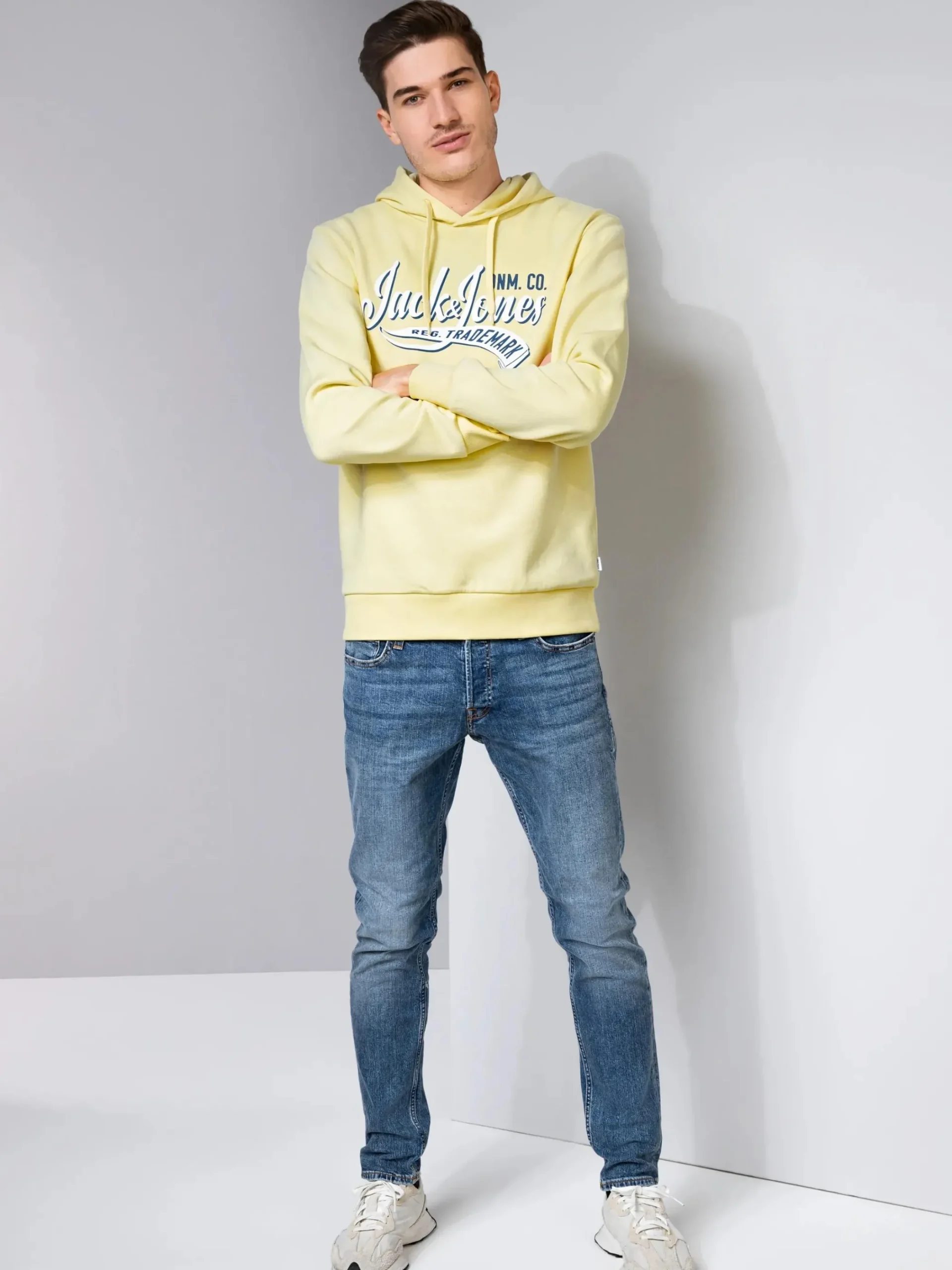 Herren Jack Jones Jack & Jones JJELOGO SWEAT HOOD 2 Hoodie