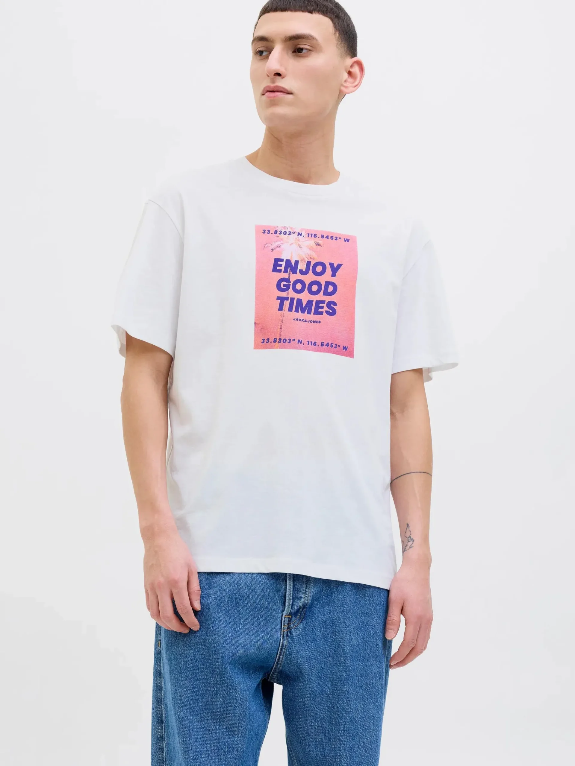 Herren Jack Jones Jack & Jones JJPORTO TEE SS CREW N Shirt