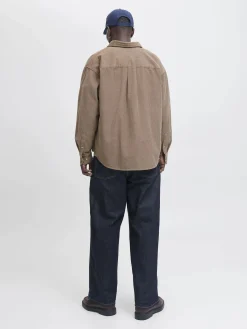 Herren Jack Jones Jack & Jones JORINWOOD OVERSIZED C Cordhemd