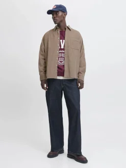 Herren Jack Jones Jack & Jones JORINWOOD OVERSIZED C Cordhemd