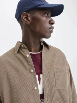 Herren Jack Jones Jack & Jones JORINWOOD OVERSIZED C Cordhemd