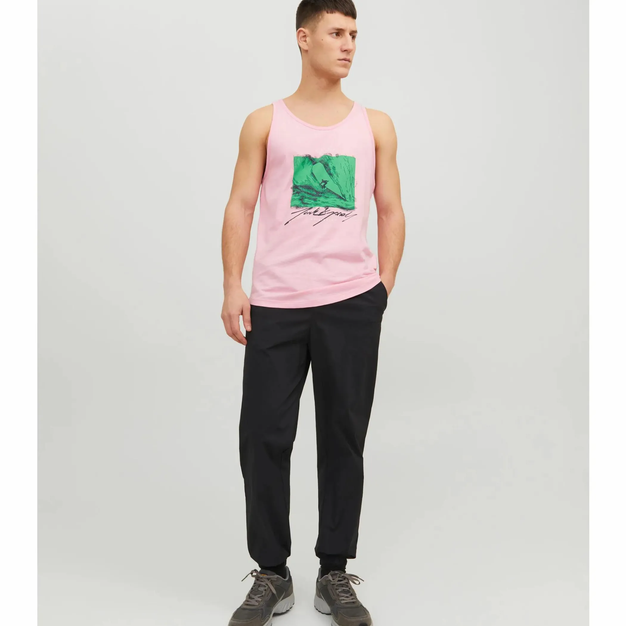 Herren Jack Jones Jack & Jones JORTULUM SKETCH TANK Tanktop
