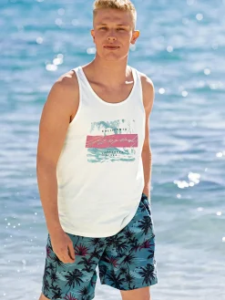 Herren Jack Jones Jack & Jones JORTULUM SKETCH TANK Tanktop