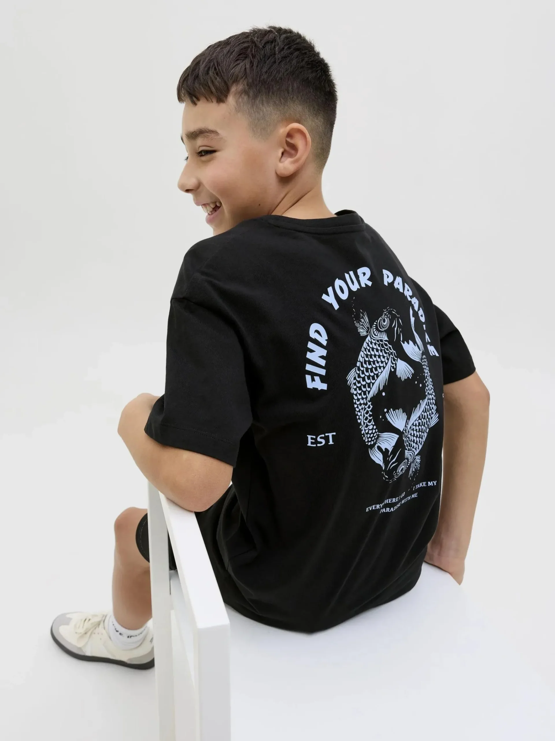 Kinder Jack&Jones Junior JJCHARGE PRINTED T-Shirt