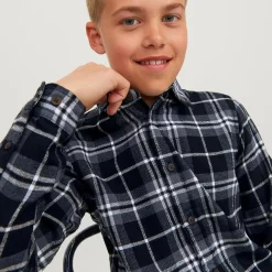 Kinder Jack&Jones Junior JJPLAIN FALL CHECK SH Hemd
