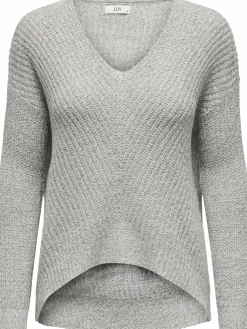 Damen Jacqueline Jacquline JDYNEW MEGAN L/S PULLOV Strickpullover mit V-Ausschnitt