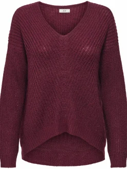 Damen Jacqueline Jacquline JDYNEW MEGAN L/S PULLOV Strickpullover mit V-Ausschnitt