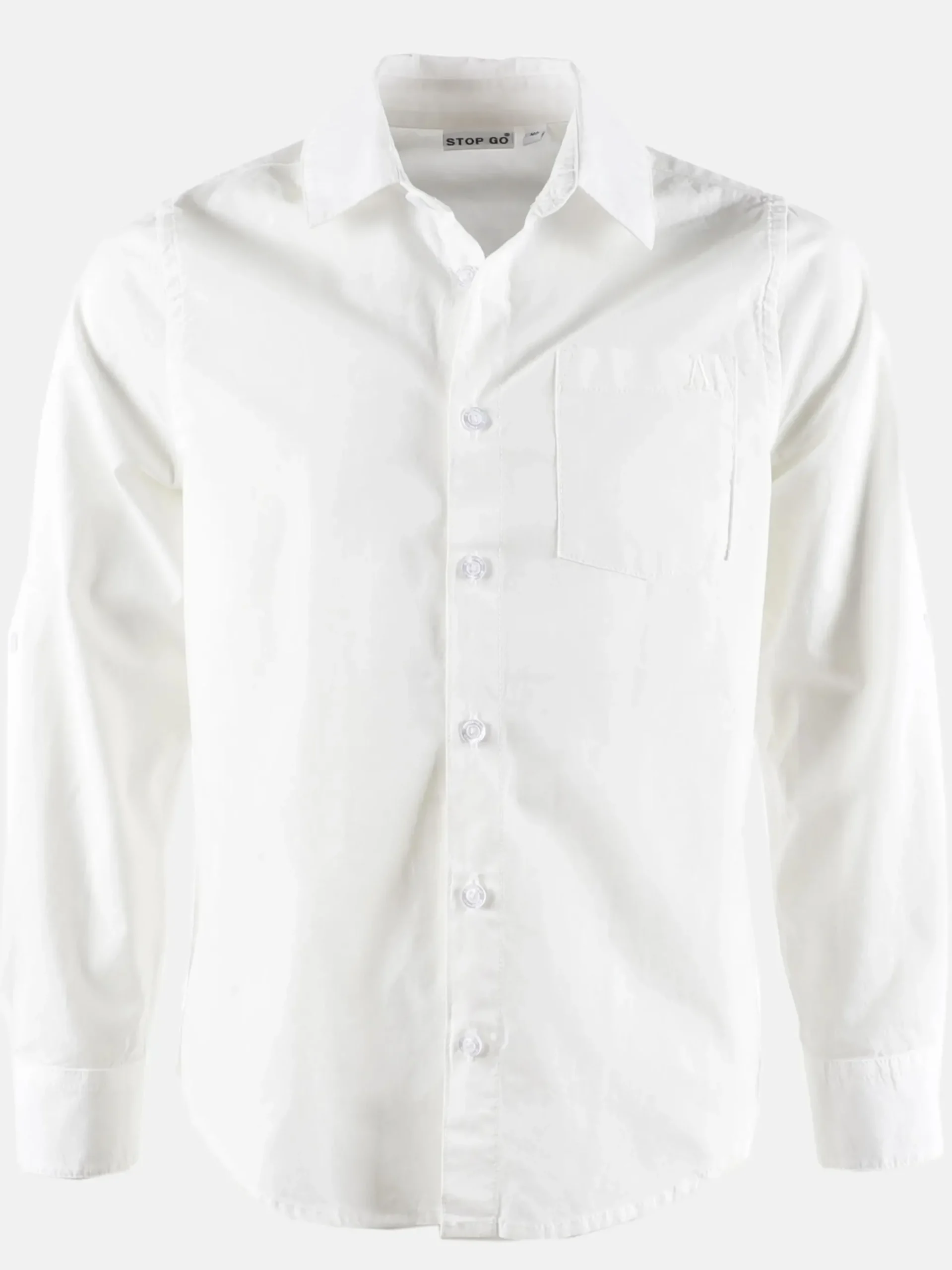 Kinder Stop + Go Jungen Freizeithemd mit schlichter Stickerei