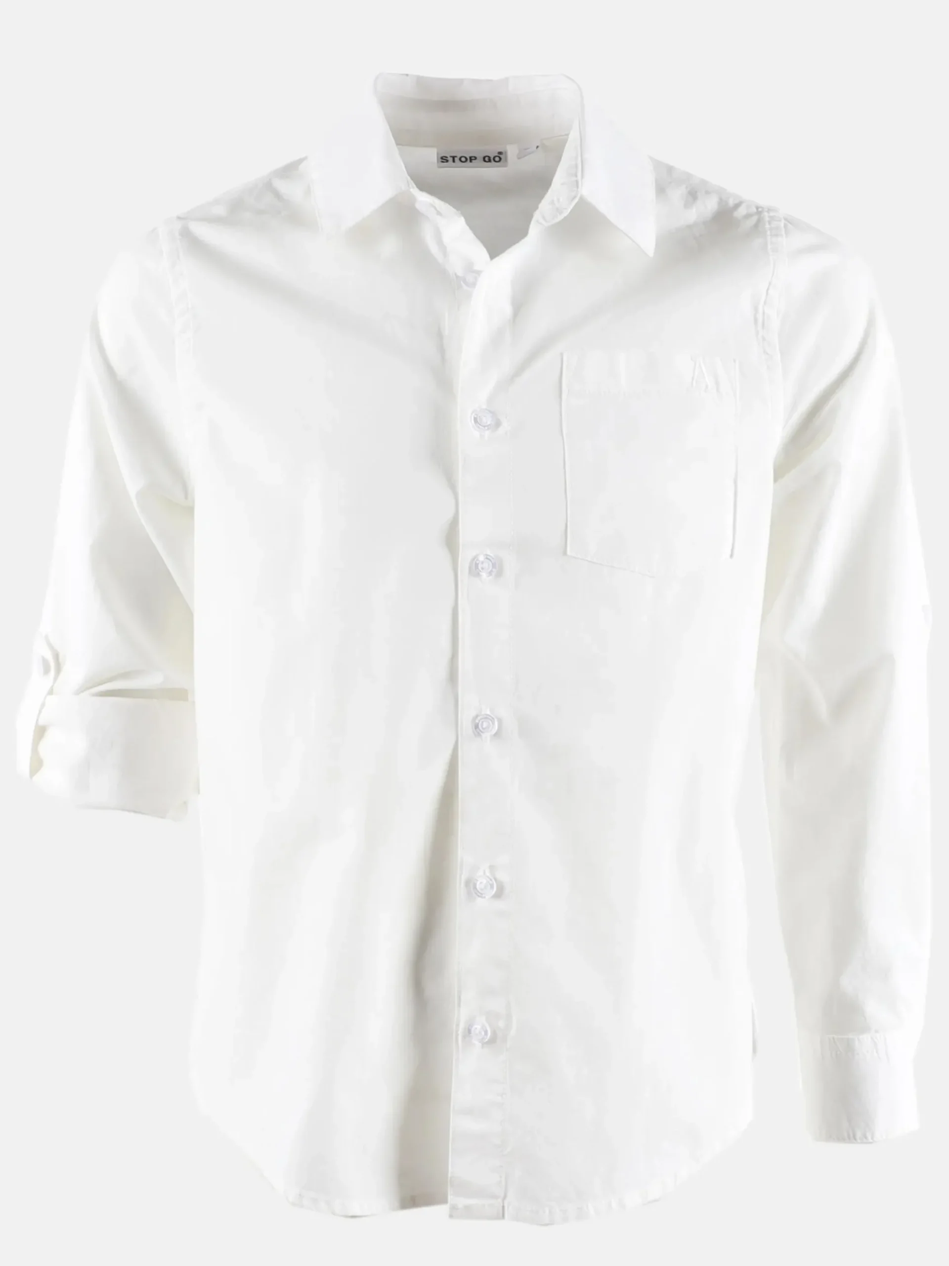 Kinder Stop + Go Jungen Freizeithemd mit schlichter Stickerei