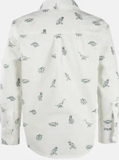 Kinder One Way Jungen Hemd mit kleinem Dinoprint