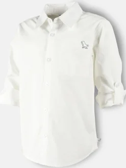 Kinder Stop + Go Jungen Hemd mit kleiner Dinostickerei