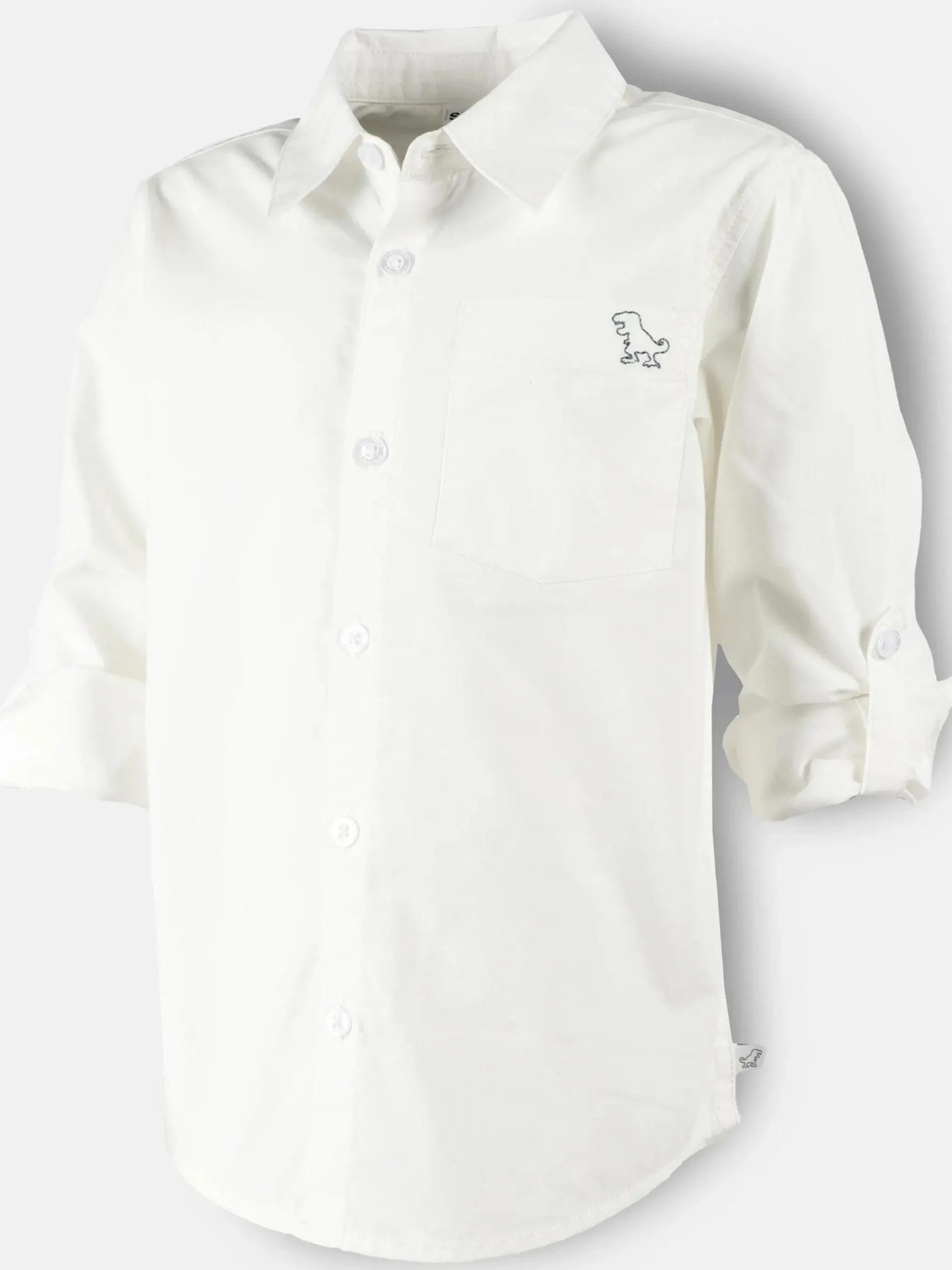 Kinder Stop + Go Jungen Hemd mit kleiner Dinostickerei