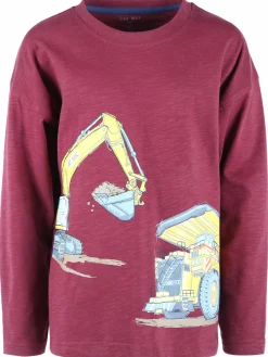 Kinder One Way Jungen Langarmshirt mit Bagger-Print