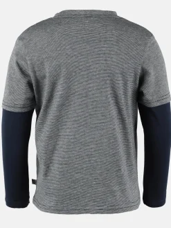 Kinder Bubble Gum Jungen Langarmshirt mit Dinoprint im 2in1 Look