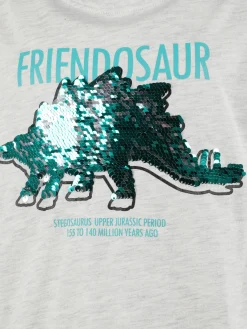 Kinder Stop + Go Jungen Langarmshirt mit Paillettenmotiv und Print