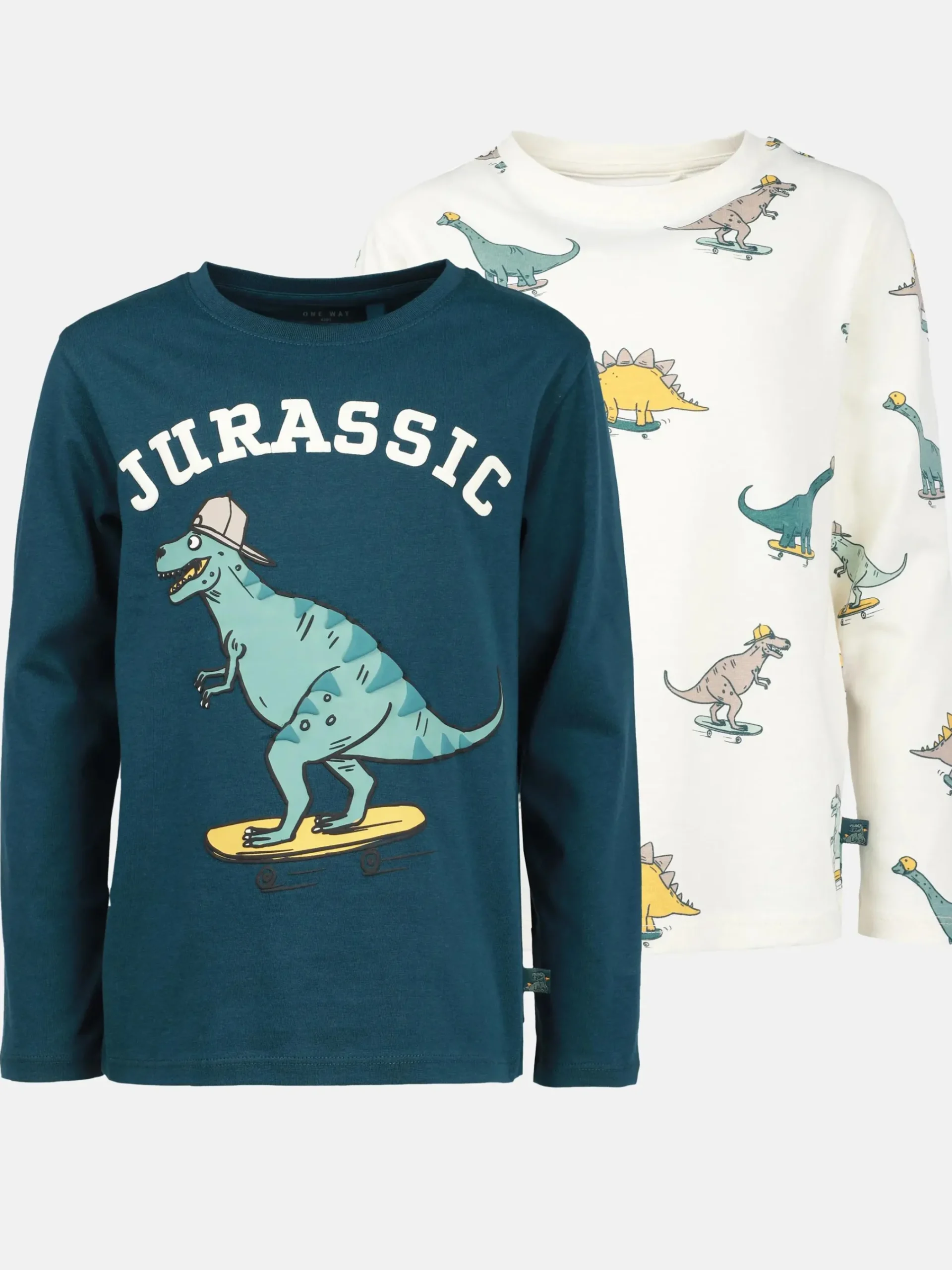 Kinder One Way Jungen Langarmshirts im Doppelpack