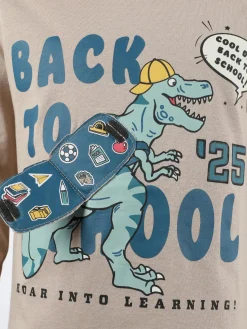 Kinder One Way Jungen Longsleeve mit Dinomotiv