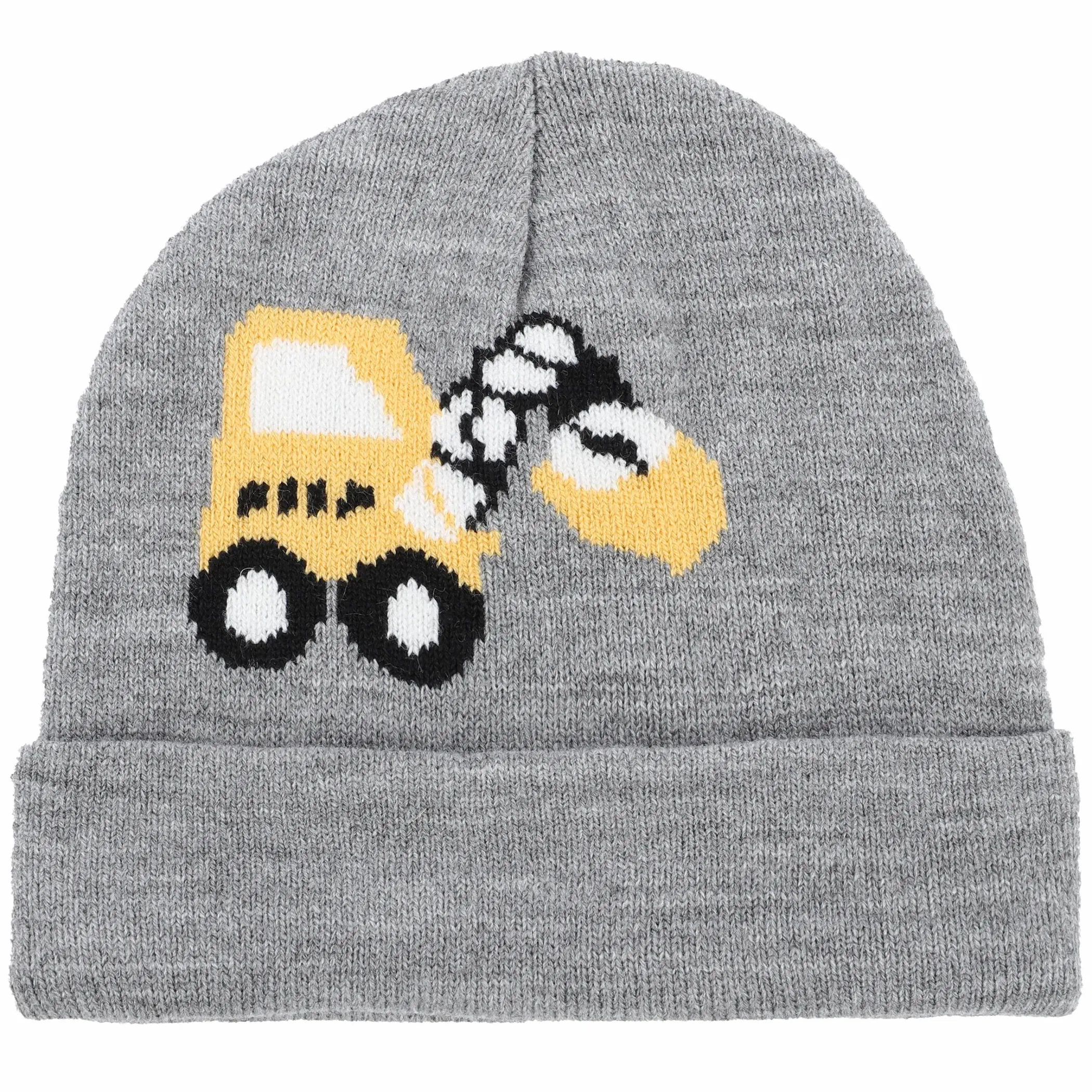 Kinder Stop + Go Jungen Mütze mit Baggerstickerei