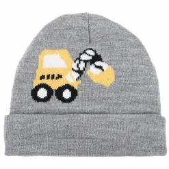 Kinder Stop + Go Jungen Mütze mit Baggerstickerei