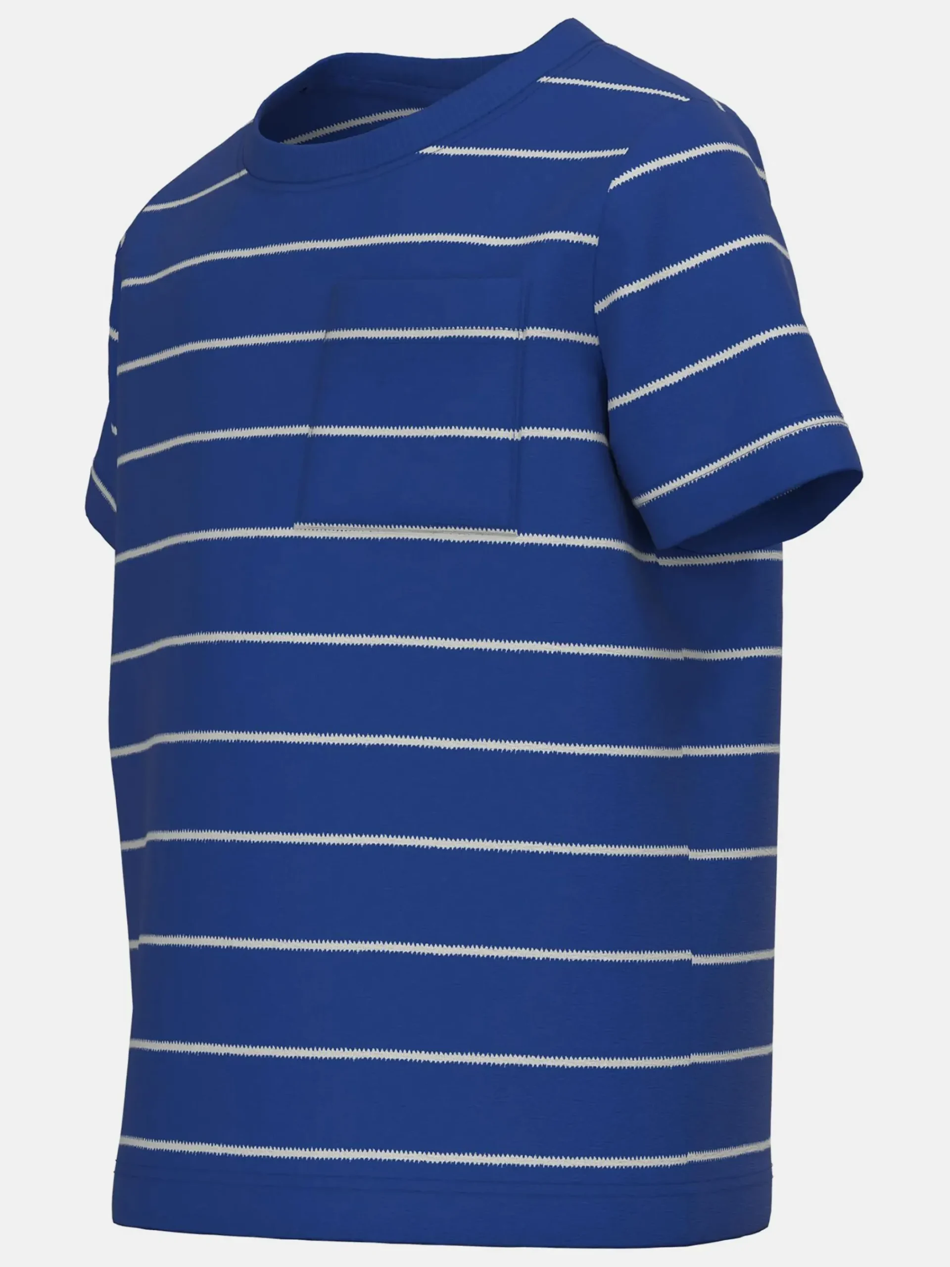 Kinder name it Jungen Shirt mit Streifen und Brusttasche