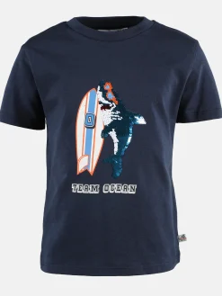 Kinder Stop + Go Jungen Shirt mit Wendepailletten-Motiv