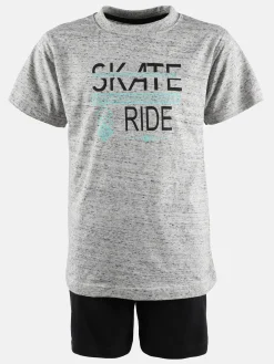 Kinder Stop + Go Jungen Shorty Schlafanzug mit Print